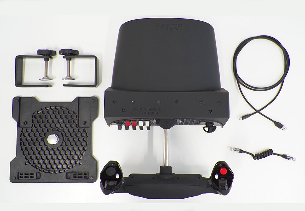 Honeycomb Alpha Flight Yoke and Switch Panel