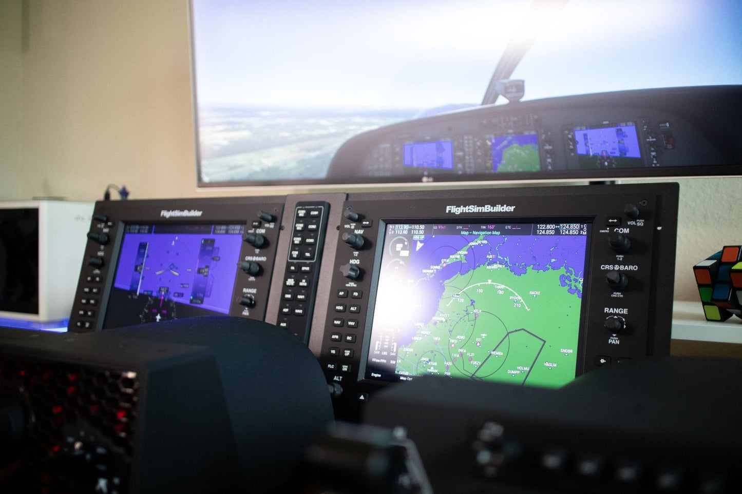 FlightSimBuilder G1000 Suite with Metal Stands