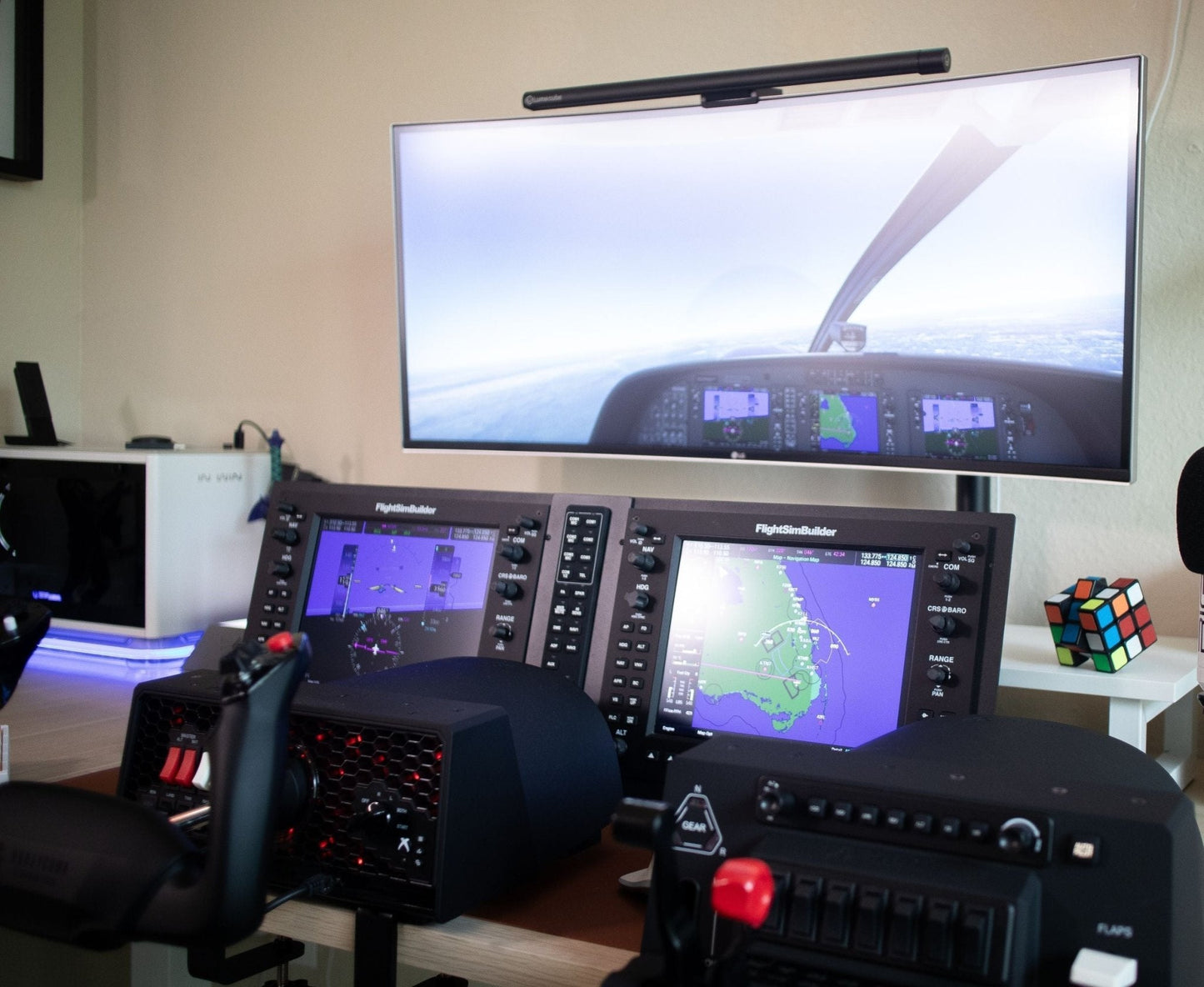 FlightSimBuilder G1000 Suite with Metal Stands