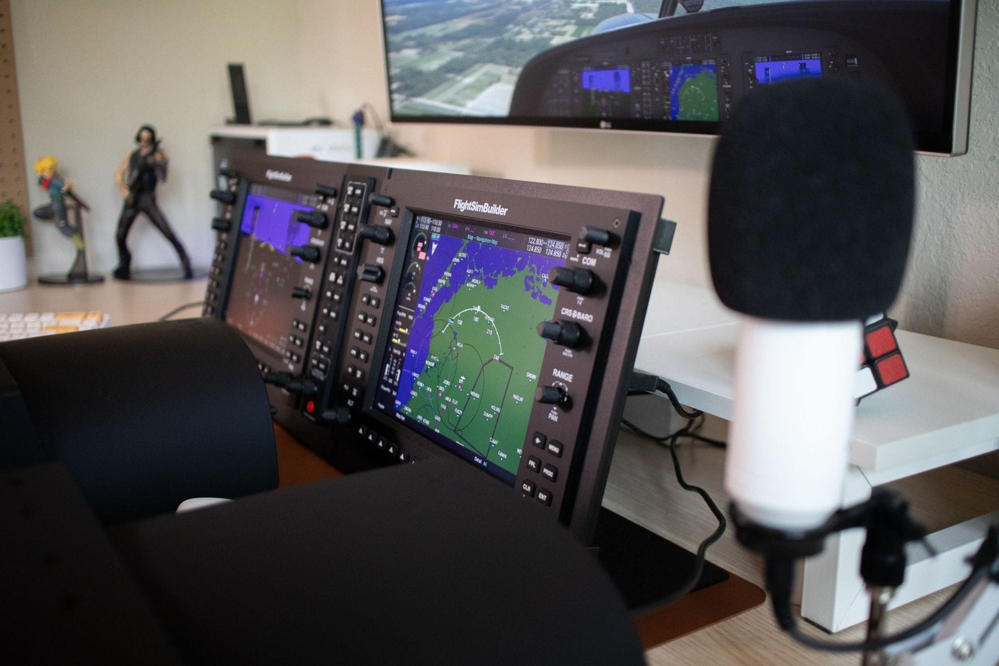 FlightSimBuilder G1000 Suite with Metal Stands