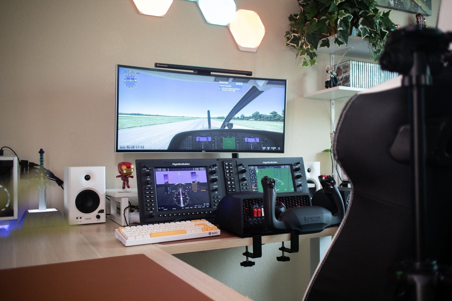 FlightSimBuilder G1000 Suite with Metal Stands
