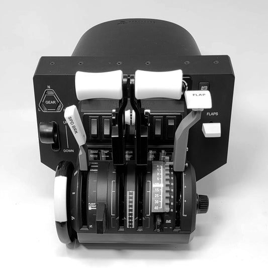 Boeing 737 Base Throttle quadrant addons for the Honeycomb Bravo Throttle Quadrant.