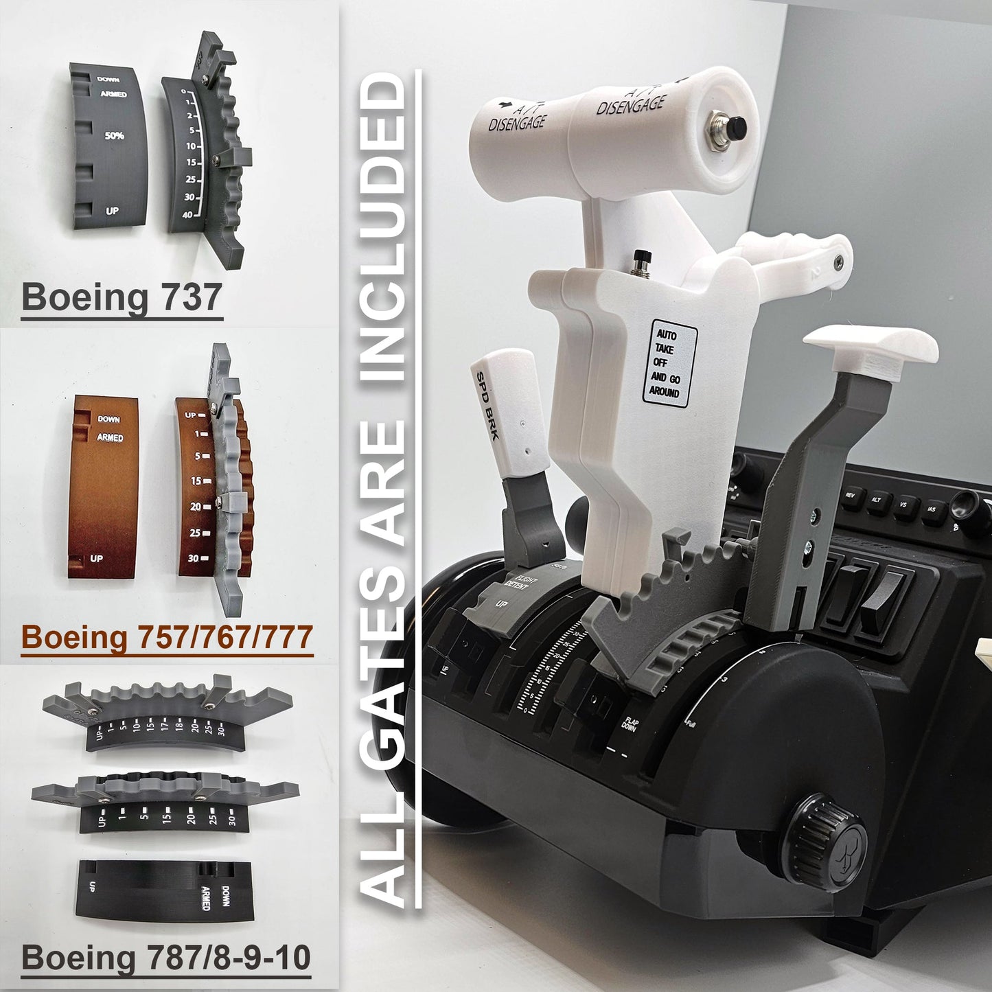 NEW! ProDeskSim Full Boeing (737/757/767/777/787-8/9/10) Advanced Full Package for Honeycomb Bravo and Flight simulator add on