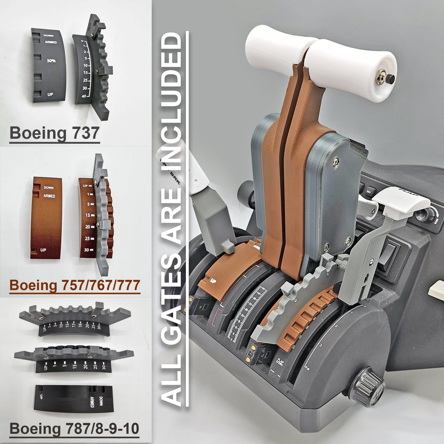 NEW! ProDeskSim Full Boeing (737/757/767/777/787-8/9/10) Advanced Full Package for Honeycomb Bravo and Flight simulator add on