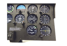 Flight Velocity 24" Steam Gauge Panel Overlay with Switch Panel