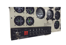 Flight Velocity 24" Steam Gauge Panel Overlay with Switch Panel