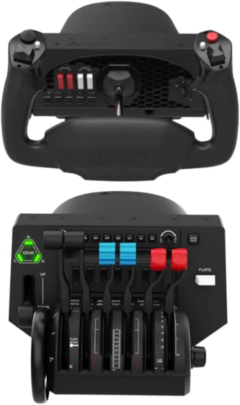 flight yoke and pedals Honeycomb Alpha and Bravo Flight Yoke and Throttle Combo – Flight Velocity