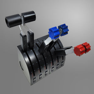Saitek Full set of G58 baron twin engine piston realistic throttle/fuel mixture/prop pitch throttle quadrant handles set for Saitek/Logitech
