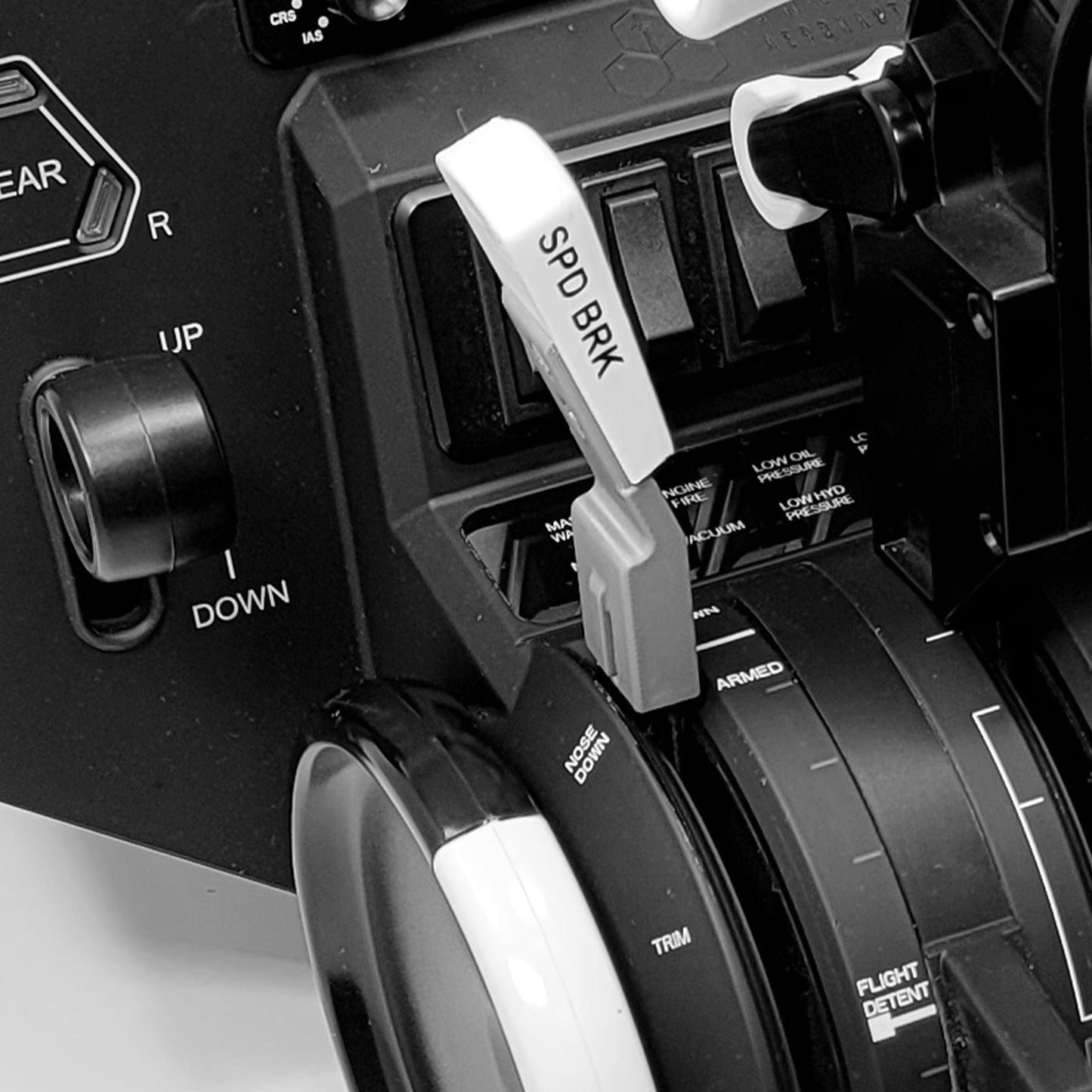 Boeing 737 Base Throttle quadrant addons for the Honeycomb Bravo Throttle Quadrant.