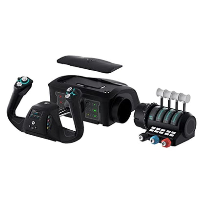 Turtle Beach VelocityOne Flight Universal Control System - Xbox Series X & Xbox Series S, Xbox One & Windows 10 & 11 PCs with Yoke Handle, Throttle Quadrant, Trim Wheel & Rudder Controls