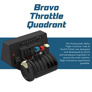 Honeycomb Aeronautical Bravo Throttle Quadrant w/ Yoke & Switch Panel and  Cover