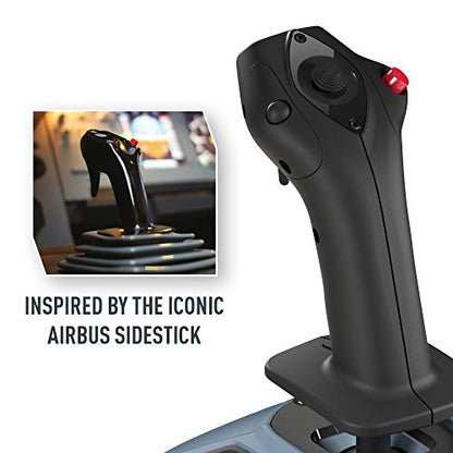 Thrustmaster TCA Officer Pack Airbus Edition: Ergonomic replicas of The World-Famous Airbus sidestick and Throttle Quadrant - Compatible with PC