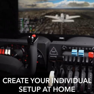 Honeycomb Flight Simulator Bravo Throttle Quadrant - Trim, Gear, Flaps, Autopilot, Raiso Swtich Panel - 6 Interchangeable Levers