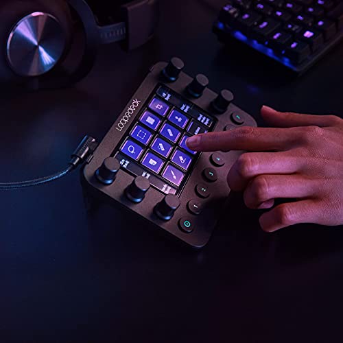 Loupedeck Live – The Custom Console for Live Streaming, Photo and Video Editing with Customizable Buttons, Dials and LED touchscreen