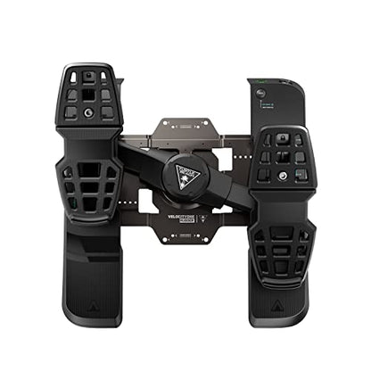 Turtle Beach VelocityOne Universal Rudder Pedals for Windows 10 & 11 PCs, Xbox Series X, Xbox Series S, and Xbox One Featuring Smooth Rudder Axis, Adjustable Brakes and Pedal Width – Black