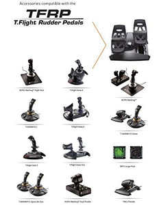 Thrustmaster - T.Flight Rudder Pedals Negro USB Pedales PC, PlayStation 4