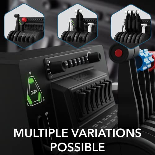 Honeycomb Flight Simulator Bravo Throttle Quadrant - Trim, Gear, Flaps,  Autopilot, Raiso Swtich Panel - 6 Interchangeable Levers