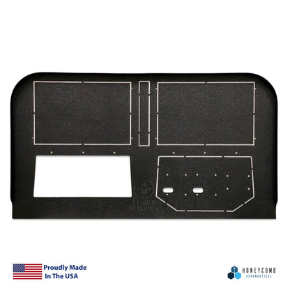 FV6HAB - G1000 Mid Profile Cockpit Panel with Honeycomb Alpha and Bravo Support