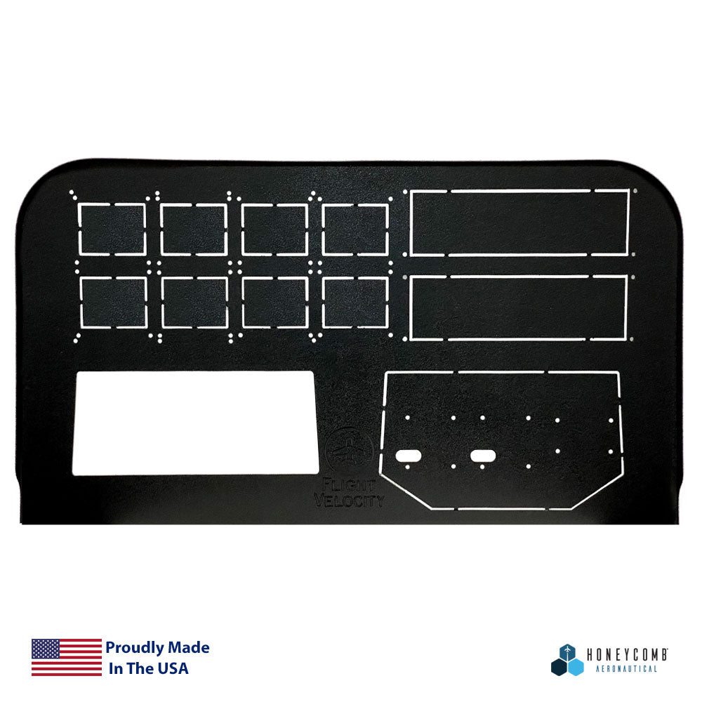 FV9HAB - Mid Profile Cockpit Panel with Honeycomb Alpha and Bravo Support